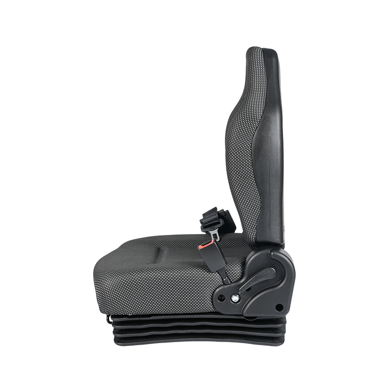 BF6-3 EN13490 IT1 tempat duduk trak capaian diperakui dengan tali pinggang keledar boleh tarik balik & serap hentakan&suis OPS untuk forklift bateri litium Serasi dengan Hyster,Jungheinrich