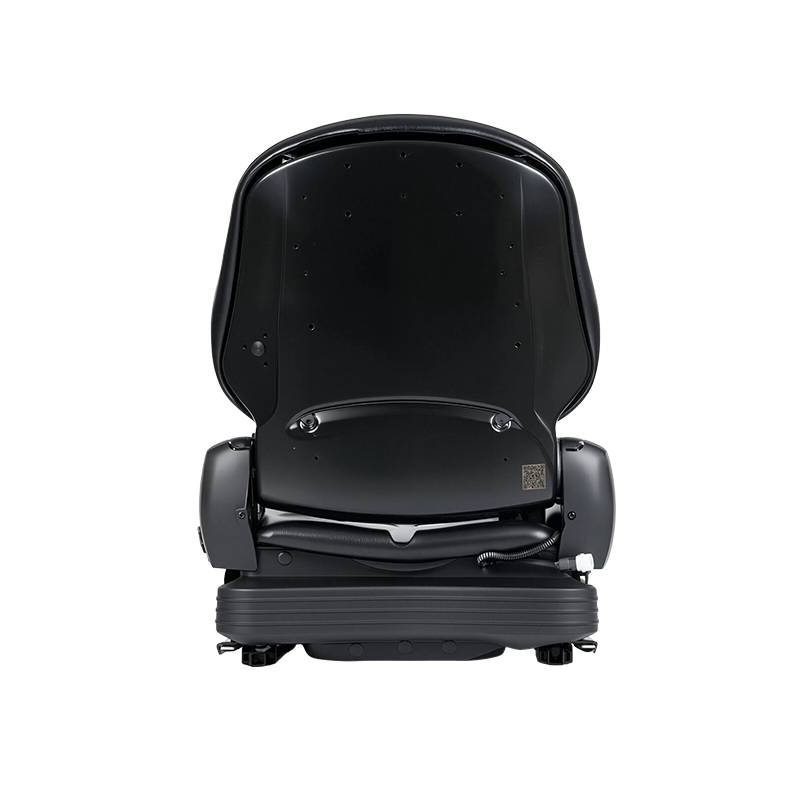 Tempat Duduk Gantung Mekanikal Penggantian Vinyl Rendah Profil BF16 untuk Peralatan Forklift Pengendalian Bahan - Hitam dengan EN13490 IT1+IT2